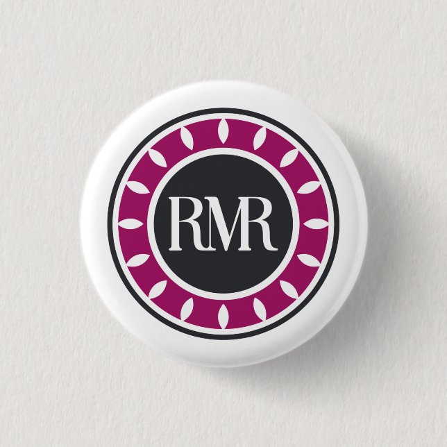 RMR-Logo Pinwheel-Button - 1 1/4" Durchmesser Button (Vorderseite)