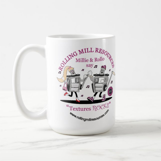 RMR Textures Rock 15 oz Tasse (Links)