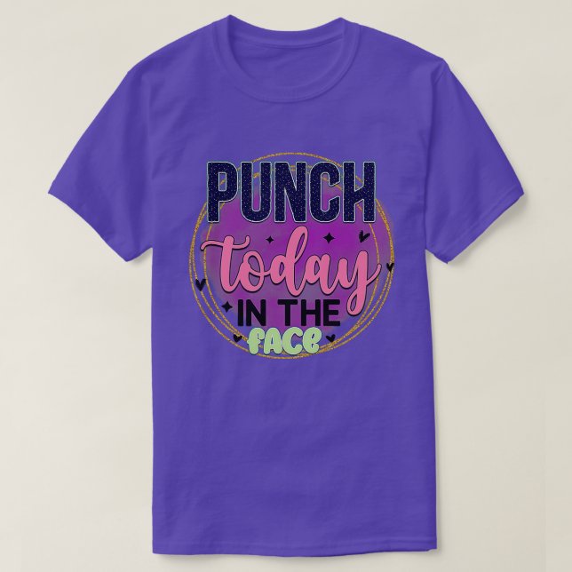 Rms003619 Uhr Schlag heute vor der Tür T-Shirt (Design vorne)