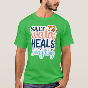 Rms00696 Salzwasser heilt alles T-Shirt