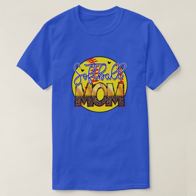 Rms00736 Softball-Mutter T-Shirt (Design vorne)