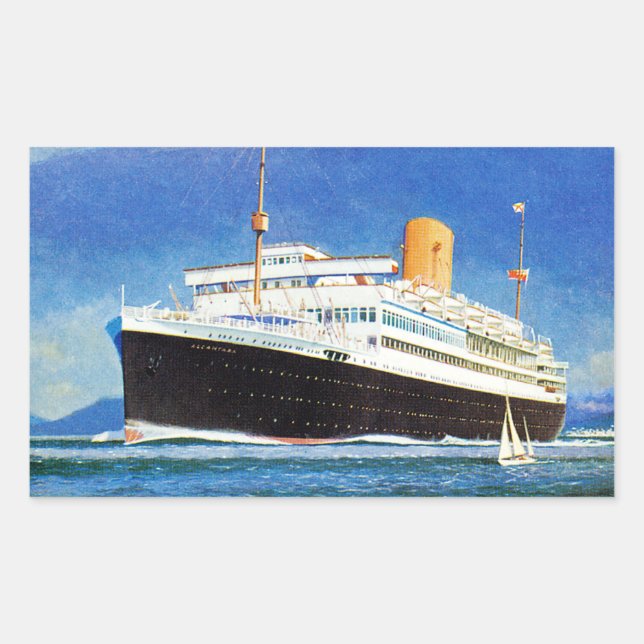 RMS Alcantara Rechteckiger Aufkleber (Vorderseite)