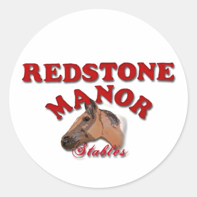 RMS-Logo-Aufkleber Runder Aufkleber (Vorderseite)