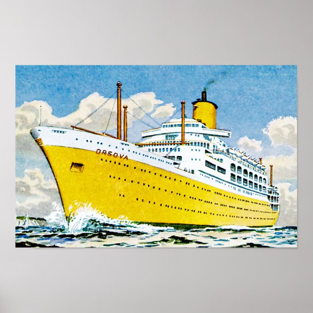 RMS Orsova auf See Poster (Vorne)