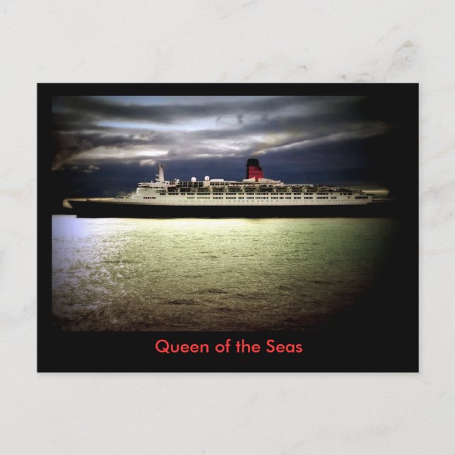 RMS Queen Elizabeth 2 Postkarte (Vorderseite)