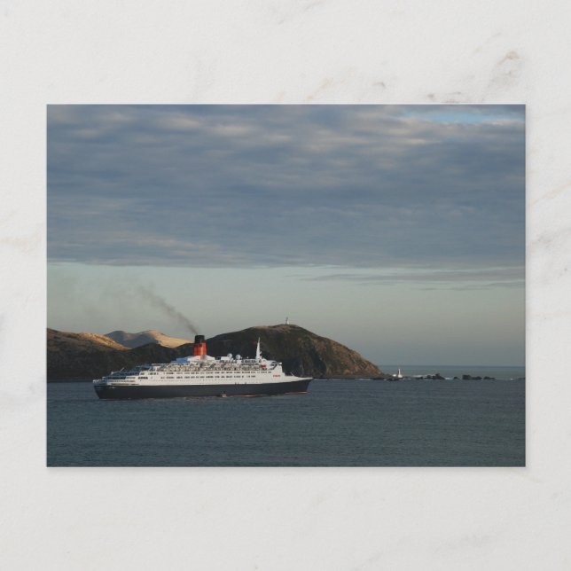 RMS Queen Elizabeth 2 Postkarte (Vorderseite)