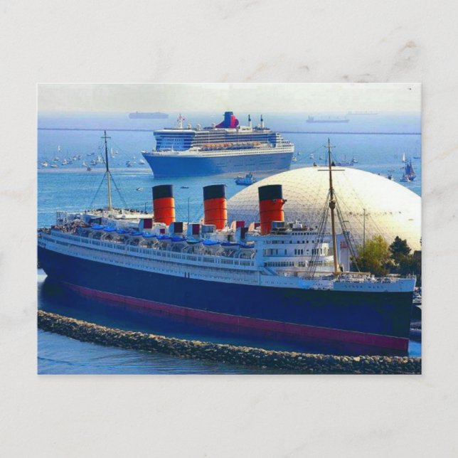 RMS Queen Mary Collection Postkarte (Vorderseite)