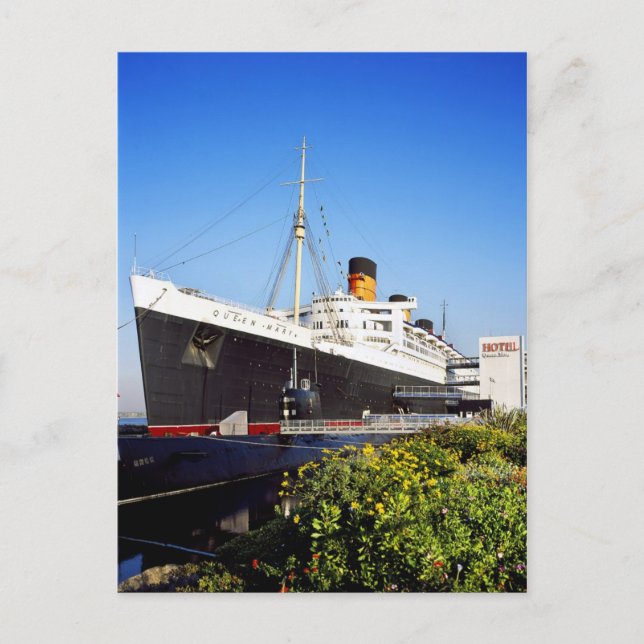 RMS Queen Mary Postkarte (Vorderseite)
