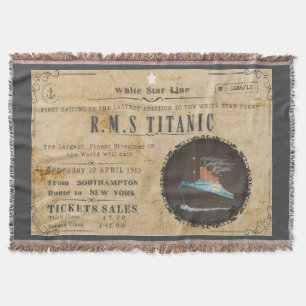 RMS TITANIC ANZEIGE FÜR DIE EINFAHRT DECKE