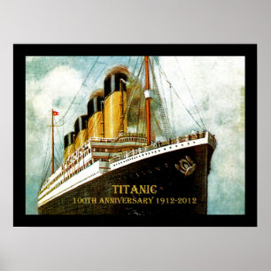 RMS Titanic Archival zum 100-jährigen Jubiläum Poster