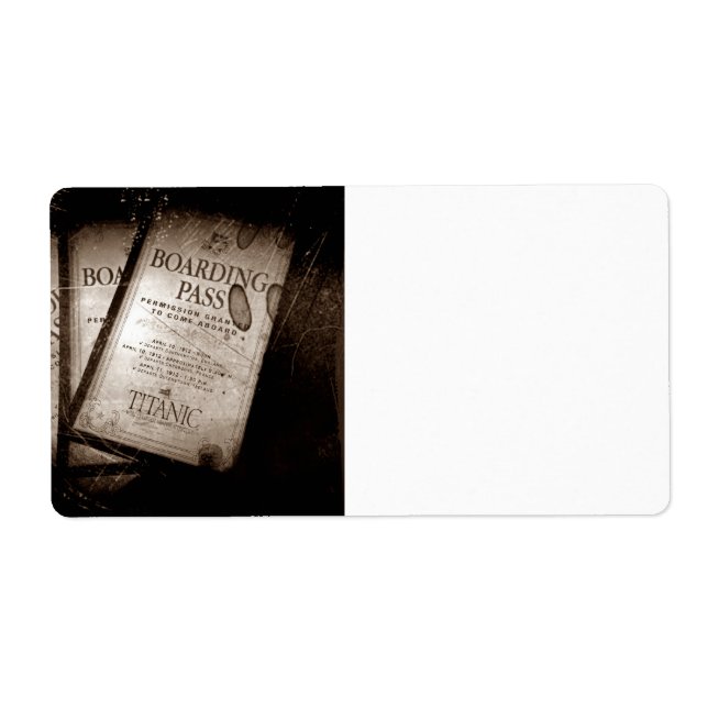 RMS Titanic Boarding Passes (Vorne)