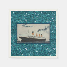 RMS Titanic Deep Blue Glitzer White Star Line Schi