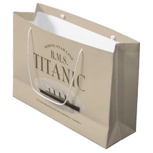 RMS Titanic Ghost Ship Sepia Geschenktasche Große Geschenktüte