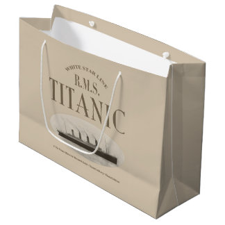 RMS Titanic Ghost Ship Sepia Geschenktasche Große Große Geschenktüte