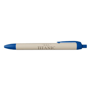 RMS Titanic Ghost Ship Sepia Pen (blaue Tinte) Kugelschreiber