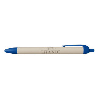 RMS Titanic Ghost Ship Sepia Pen (blaue Tinte) Kugelschreiber