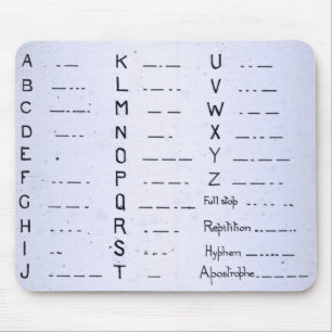 RMS Titanic Morsecode Vintage S.O.S. Mousepad