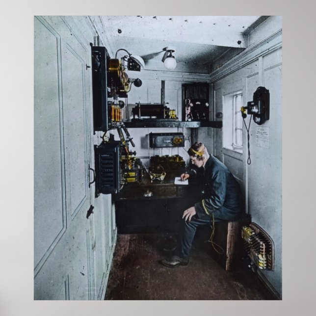 RMS Titanic Radio Operator SOS Poster (Vorne)