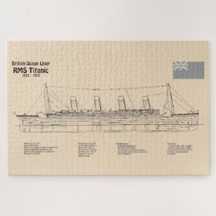 RMS Titanic Ship Blueprint Plans SD