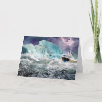 RMS Titanic und Iceberg Malerei