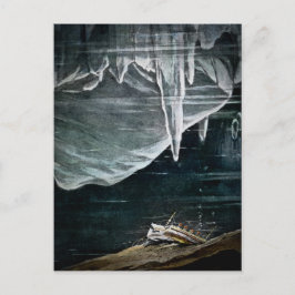 RMS Titanic Under Sea und Icebergs Vintag Postkarte