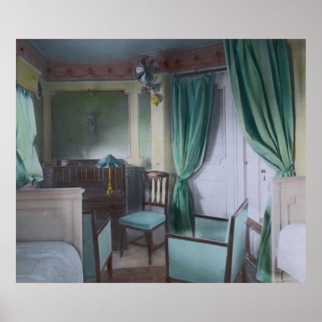 RMS Titanic Upper Class Cabin Luxury Poster (Vorne)