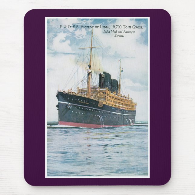 RMS Viceroy aus Indien Mousepad (Vorne)