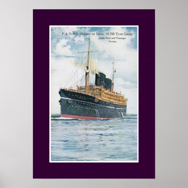 RMS Viceroy aus Indien Poster (Vorne)