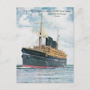 RMS Viceroy of India Postkarte