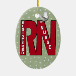 RN BIG RED REGISTRIERTE KRANKHEIT KERAMIKORNAMENT