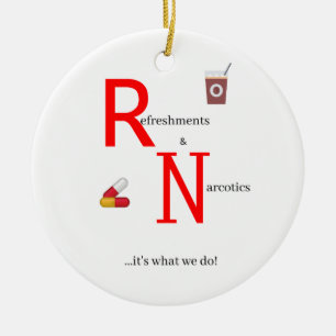 RN Funny Ornament
