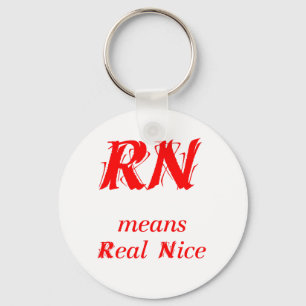 RN gemein Real Nice (rot) Schlüsselanhänger