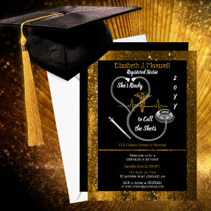 RN Graduation Party Sie ist bereit, die Shots zu n Einladung