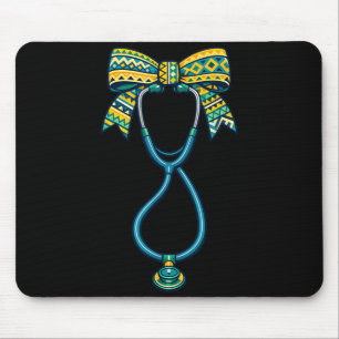 RN Krankenpfleger Lebenswoche CNA Schwarze Geschic Mousepad