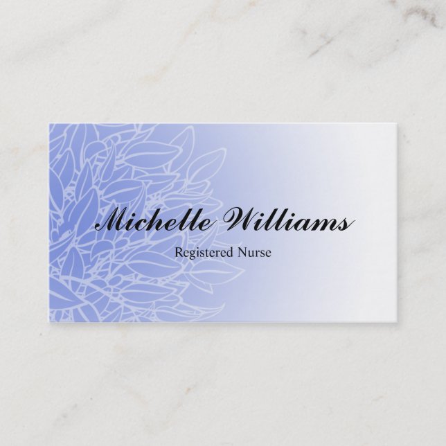 Rn-Krankenschwester-Blatt-Visitenkarten Visitenkarte (Vorderseite)
