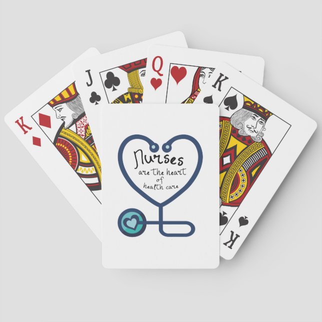 Rn-Krankenschwester-Geschenke Spielkarten (Rückseite)