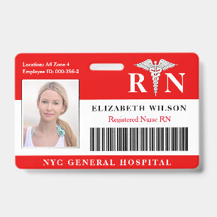 RN-Krankenversicherung Foto-ID des Krankenhauses Ausweis