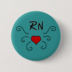 Rn-Liebe-Tätowierung Button