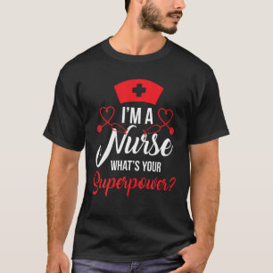 RN LVN CNA Krankenschwester Superpower Cool Nursin T-Shirt