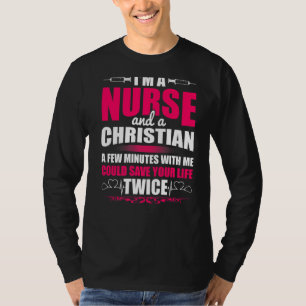 Rn Lvn Cna Nurse Grad Christliche Coole Nursing Gr T-Shirt