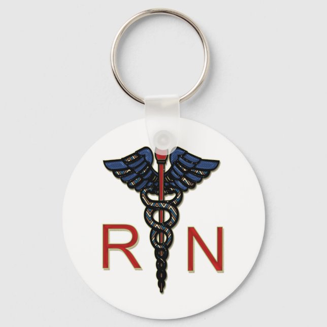 RN mit Caduceus Schlüsselanhänger (Vorderseite)