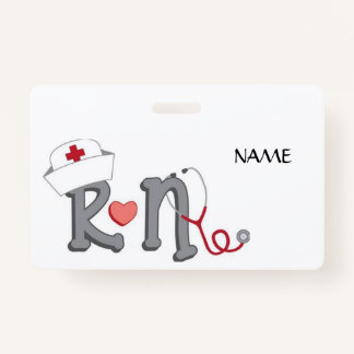 RN Name Badge Ausweis