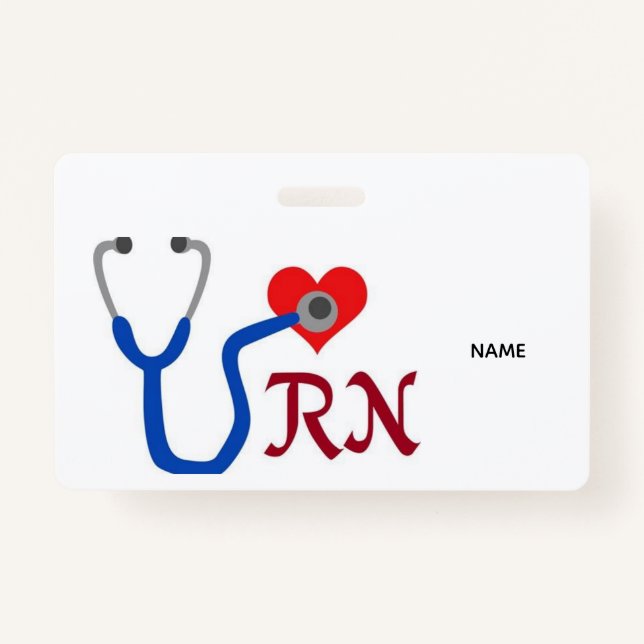 RN Name Badge Ausweis (Vorderseite)