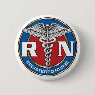 RN Nurse Button