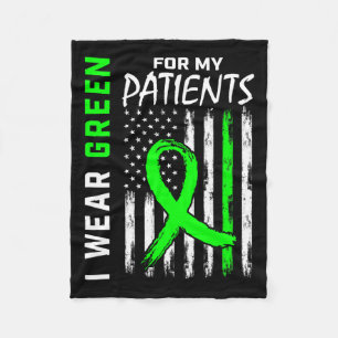 rn Nurse Green für meine Patienten Niereninsuffizi Fleecedecke