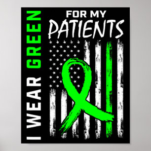 rn Nurse Green für meine Patienten Niereninsuffizi Poster