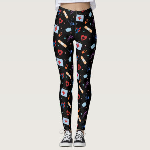 RN Nurse Nursing Student   Medizinisches Muster Leggings