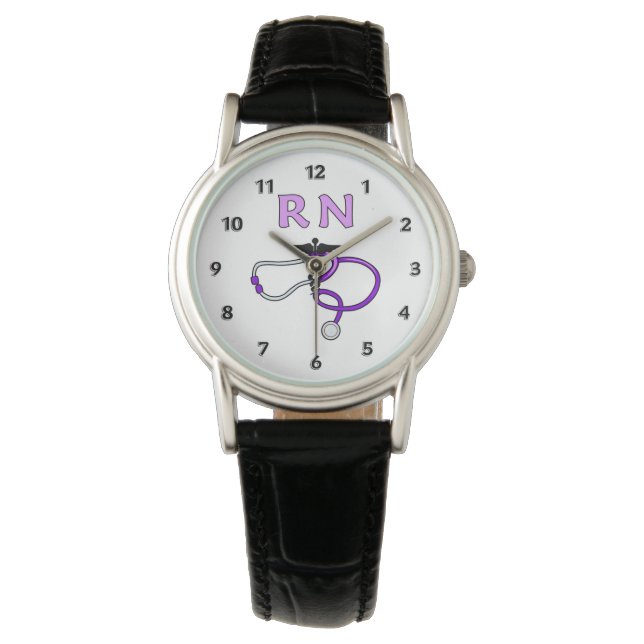 RN Nurses Stethoscope Armbanduhr (Vorderseite)