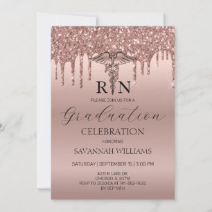 RN Nursing Abschluss Celebration Einladung