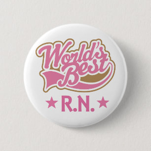 RN oder Krankenschwester-Geschenk Button